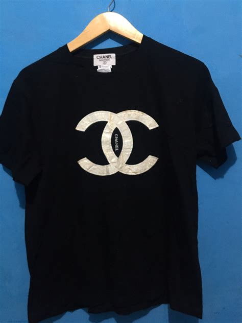 chanel paris mens shirt white|vintage chanel t shirt.